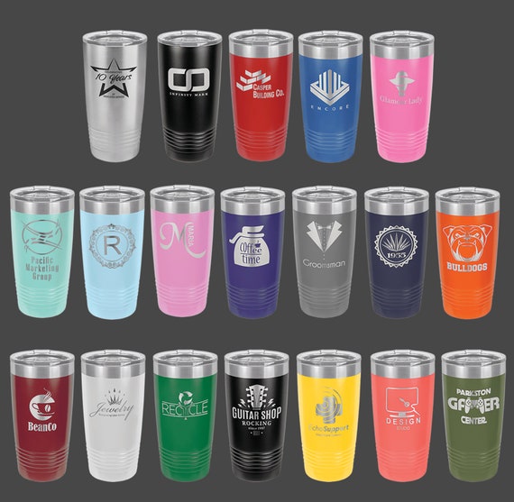 20oz Tumbler BULK ORDER With Logo or Design Set of 24 Tumblers Engraved  Logo on Tumbler Bulk Tumblers, Business Promotion, Client Gift 