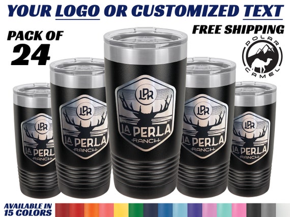 20oz Tumbler BULK ORDER With Logo or Design Set of 24 Tumblers Engraved  Logo on Tumbler Bulk Tumblers, Business Promotion, Client Gift 