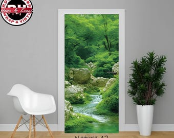 Nature Scene Door Wrap – Peel & Stick Decal