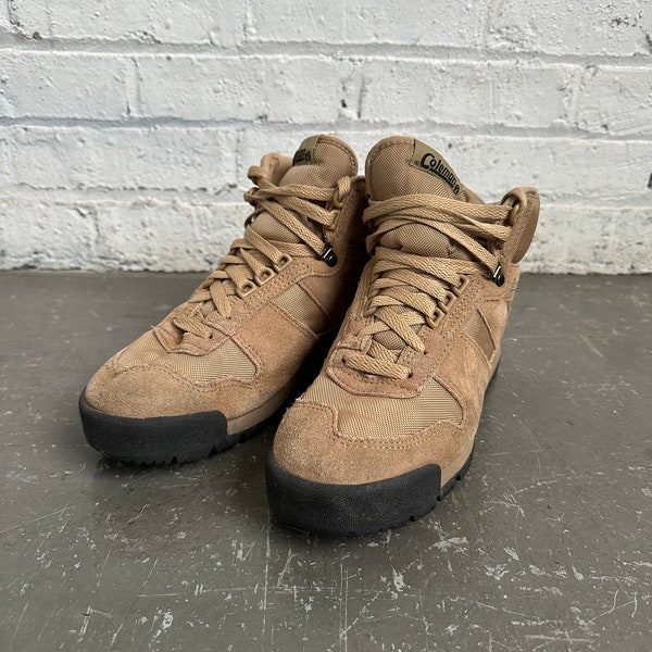 1990s Tan Coleman Hiking Boots Women's Size 8