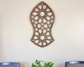 Blessed Sandala Geometrical Wall Art - Natural Acacia Wood - 17 mm Thickness - Large #2 - Limited Edition