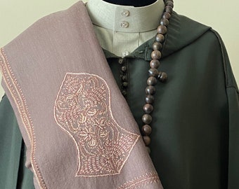 Zayn Sandala Hand Embroidered Wool Shawl