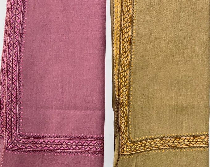 Khas Hand Embroidered Wool Shawl