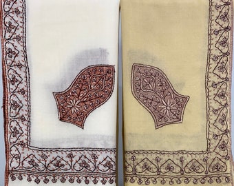 Alawi Sandala Hand Embroidered Wool Shawl