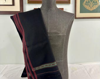 Dussa Extra Large Men's Wool Shawl - Hand Dyed