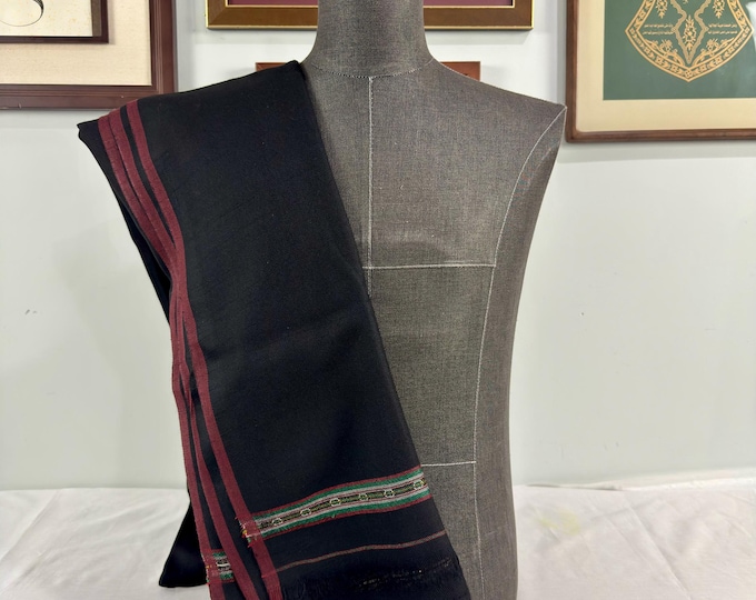 Dussa Extra Large Men's Wool Shawl - Hand Dyed