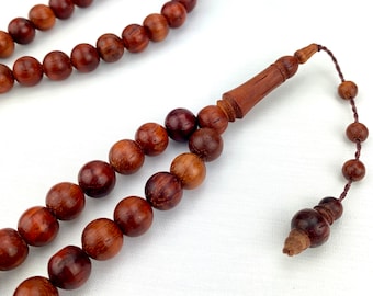 Round Prayer Beads 10 mm - Pink Rosewood