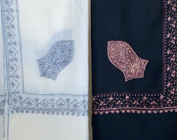 Alawi Sandala Hand Embroidered Wool Shawl
