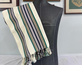 Habirah Yemeni Cotton Shawl - Heavy Weight - Cream