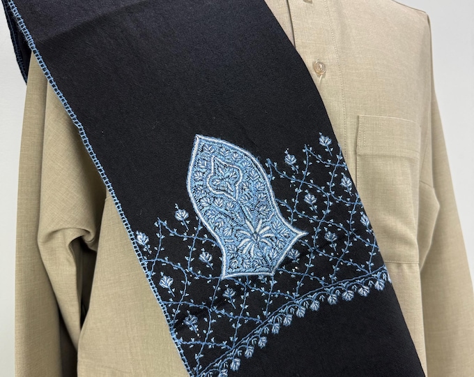 Taha Sandala Hand Embroidered Wool Shawl