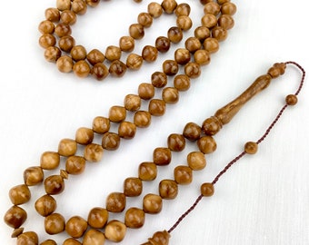Large Kuka Prayer Diamond Shaped Beads 10 mm - Coquilla Nut