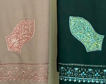 Alawi Sandala Hand Embroidered Wool Shawl