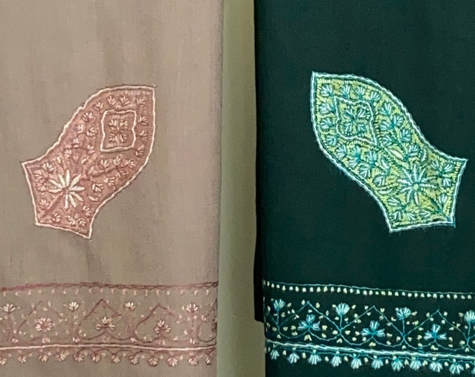 Alawi Sandala Hand Embroidered Wool Shawl