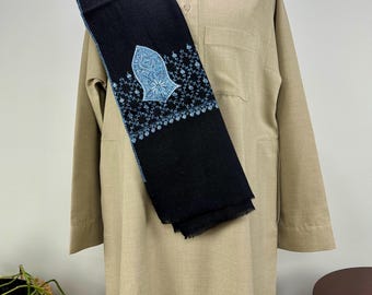 Taha Sandala Hand Embroidered Wool Shawl