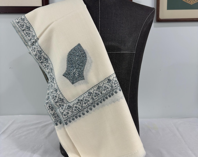 Alawi Sandala Hand Embroidered Wool Shawl