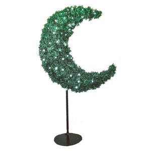 5ft Eid Moon Tree & LED Lights - Green | Eid Decor | Eid Party | Ramadan Tree | Eid Tree | Eid Gifts | Eid Mubarak | Eid Decoration