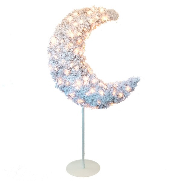 5ft Eid Moon Tree & LED Lights - White | Eid Decor | Eid Party | Ramadan Tree | Eid Tree | Eid Gifts | Eid Mubarak | Eid Decoration