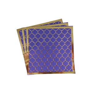 Tovaglioli per feste blu navy marocchini 20pz - Crema Decorazioni marocchine Piatti marocchini Tazze Regali marocchini Decorazioni per feste Sacchetti per feste Bomboniere per feste Dolcetti per feste