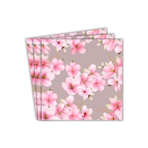Cherry Party Paper Napkins (20pk) - Blossom Party Napkins Party Tableware Decorations Party Decor Party Bags Treat Party Favours Party Sign