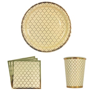 Confezione per feste marocchine - Decorazioni marocchine color crema Piatti marocchini Tazza marocchina Regali marocchini Decorazioni per feste Borse per feste Bomboniere Decorazione per feste