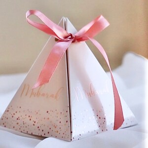 Mubarak Confetti Favour Boxes 10pk - Party Favour Decor Bridal Shower Party Decor Engagement Shaadi Desi Wedding Gift for Nikah Party Nikkah