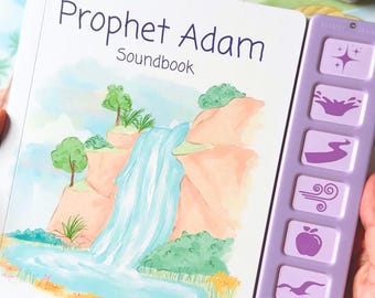 Prophet Adam Sound Book - Muslim Kids Eid Gift Idea New Muslim Baby Aqeeqah Islamic Book Gift Muslim Kids Ramadan Gift Aadam Islamic Toys