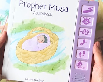 Profeet Musa Sound Book - Eid-cadeau-idee voor moslimkinderen voor nieuwe moslimbaby Aqeeqah-cadeau Islamitische boekcadeaus voor moslimkinderen Ramadancadeau Mozes