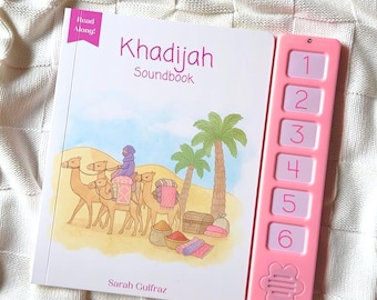 Khadijah Sound Book - Muslim Kids Eid Gift Idea New Muslim Baby Aqeeqah Women in Islam Islamic Book Gift Muslim Kids Ramadan Gifts Khadejah