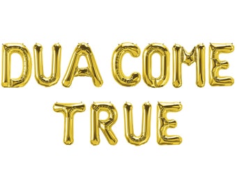 Dua Come True Foil Balloons | Foil Balloon | Balloon Decoration