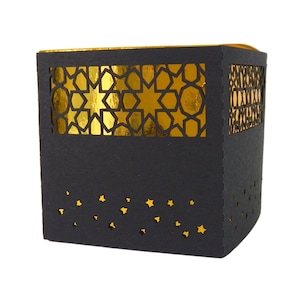 Scatola portaconfetti Kaaba da 10 pezzi - Bomboniera per feste Kaaba Decorazione Umrah Mubarak Regalo Hajj Mubarak Decorazione Kaaba Decorazione islamica Regalo per festa Umrah per festa Hajj