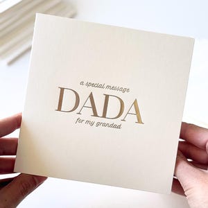 Tarjeta de mensaje especial de lujo para abuelo paterno: mensaje especial para abuelo paterno, tarjeta de cumpleaños de nieto, regalos para abuelo