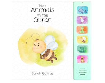More Animals In The Quran Sound Book - Muslim Kids Eid Gift Idea for New Muslim Baby Aqeeqah Gift Islamic Book Gifts for Muslim Kids Ramadan