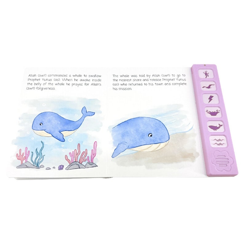 Prophet Yunus Sound Book for Muslim Kids Eid Gift Idea for New Muslim Baby Aqeeqah Gift Islamic Book Gifts for Muslim Kid Ramadan Gift Jonah