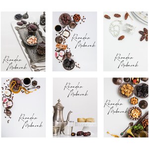 Cartões Ramadan Mubarak 6pk - Medjool Datas Cartões Ramadan Presentes Ramadan Decorações Ramadan Decoração Islâmica Cartões Iftar Ramadan Mubarak