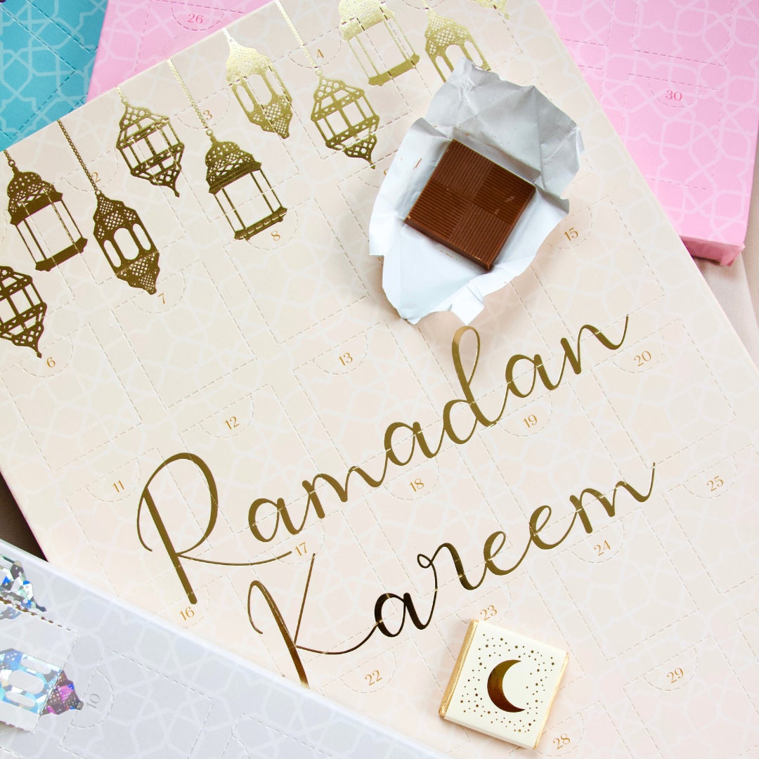 Vide de 30 jours chocolat compte à rebours personnalisé Ramadan