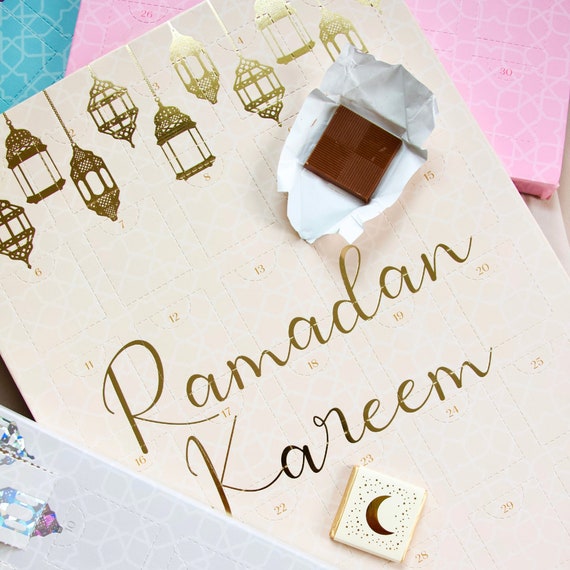 Calendrier de l'Avent du Ramadan Calendriers de compte à rebours en bois  Décorations pour la