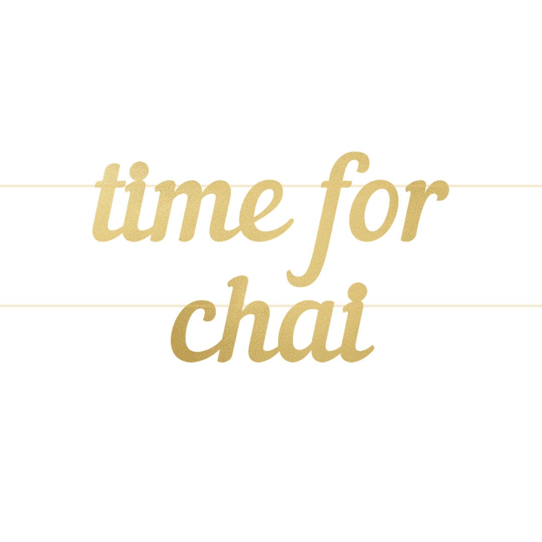 Time For Chai Letter Banner - Indian Tea Islamic Party Decor Muslim Banner Party Favour Letter Bunting Eid Ramadan Hajj Umrah Ameen Aqeeqah