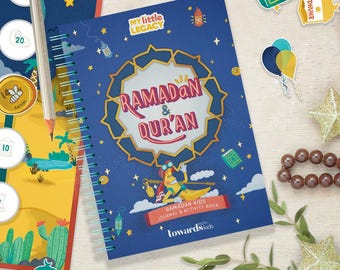 Ramadan Kids Journal & Activity Book - Tracker Ramadan Journal Daily Schedule Planner Ramadan Checklist Fasting Islamic Planner Quran Salat