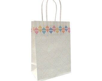 Bunte Laternen Leckerli Beutel 10er - Eid Leckerli Tasche Ramadan Leckerli Tasche Eid Geschenk Tasche Eid Favor Eid Dekor Eid Mubarak Eid Party Iftar Leckerli Tasche