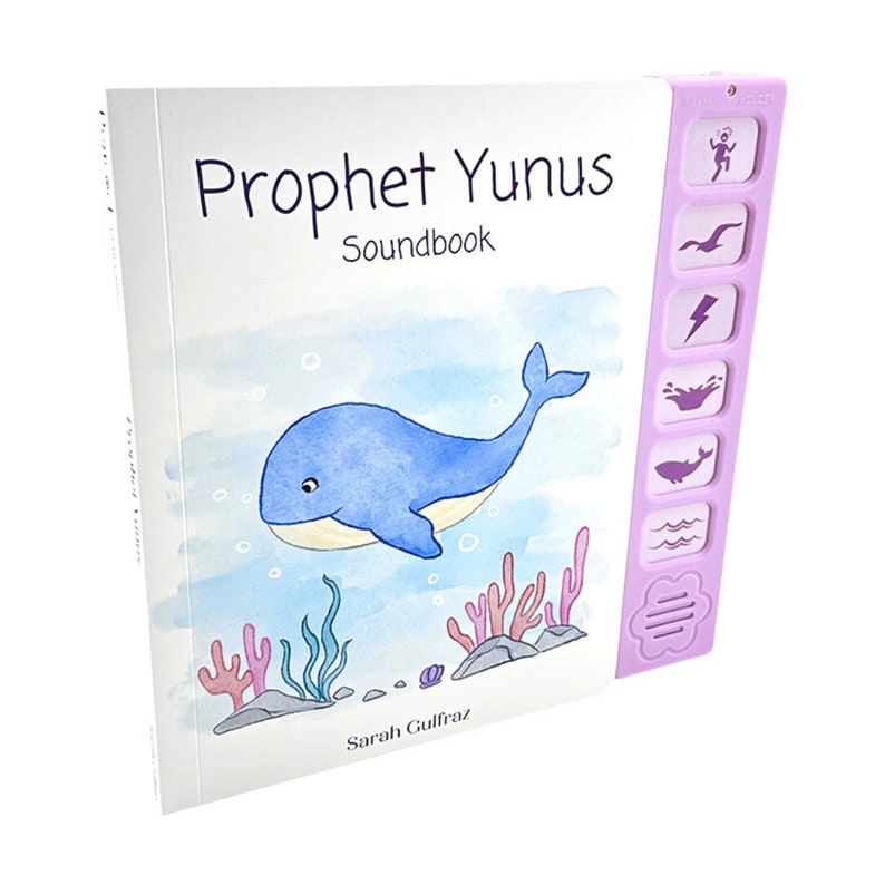 Prophet Yunus Sound Book for Muslim Kids Eid Gift Idea for New Muslim Baby Aqeeqah Gift Islamic Book Gifts for Muslim Kid Ramadan Gift Jonah