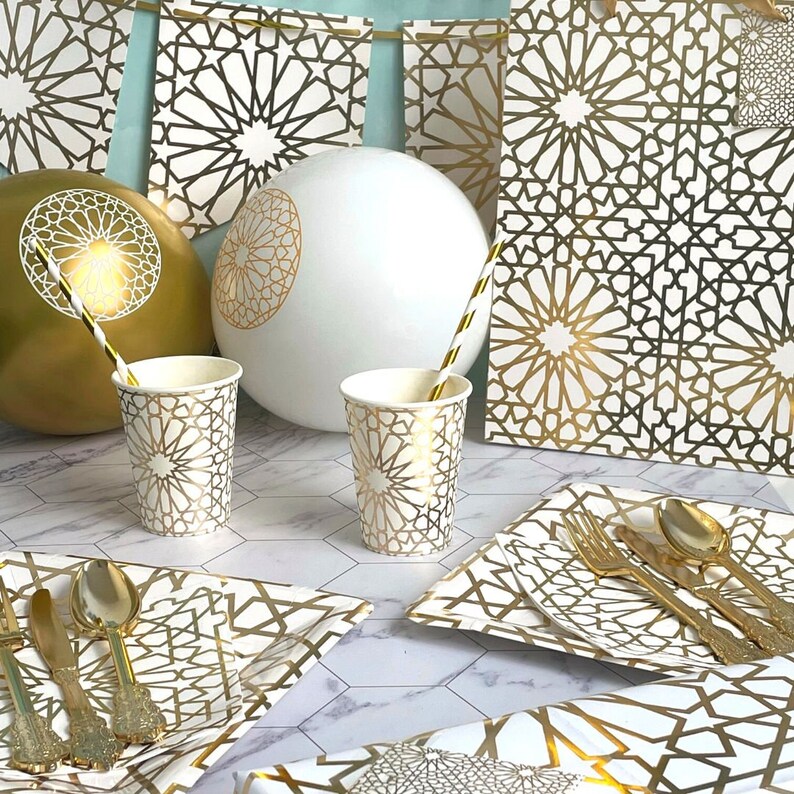 Geo Gold Gift Bags 3pk Party Decorations Foiled Party Decor Geometric Party Bags Treat Party Favours Party Decorations Elegant Party Sign