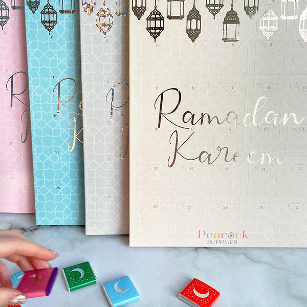 Ramadan Chocolate Countdown Calendar | Advent Calendar | Ramadan Gifts | Islamic Gifts | Chocolate Gift | Ramadan Decor | Ramadan Calendar