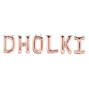 Dholki Foil Balloons Mehndi Party Decor Sangeet Decorations and Mayoun Decor for Mendhi Gifts for Desi Wedding Shaadi Decorations for Bridal