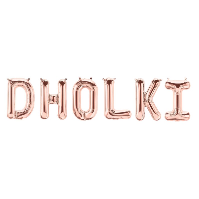 Dholki Foil Balloons Mehndi Party Decor Sangeet Decorations and Mayoun Decor for Mendhi Gifts for Desi Wedding Shaadi Decorations for Bridal