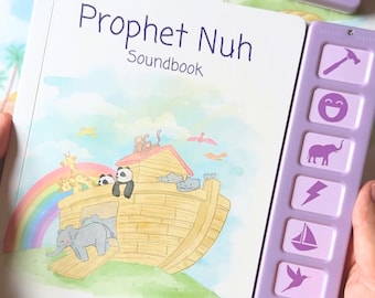 Prophet Nuh Sound Book - Muslim Kids Eid Gift Idea for New Muslim Baby Aqeeqah Islamic Book Gifts for Muslim Kids Ramadan Gift Noah's Ark