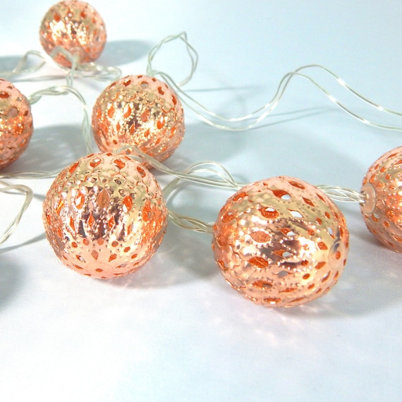 Rose gold fairy lights outlet