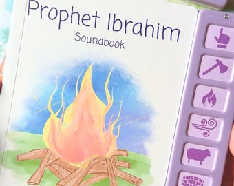 Prophet Ibrahim Sound Book - Muslim Kids Eid Gift Idea New Muslim Baby Aqeeqah Islamic Book Gift Muslim Kids Ramadan Abraham Islamic Toys