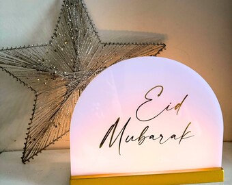 Acrylic Candle Plaque Display - Ramadan & Eid Decoration Islamic Decor Ramadan Gifts Eid Gift Islamic Decor Eid Decor Muslim Gift Decoration