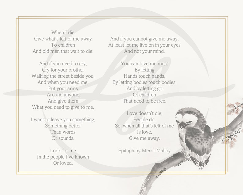 Epitaph by Merrit Malloy Owl Digital Print - Etsy