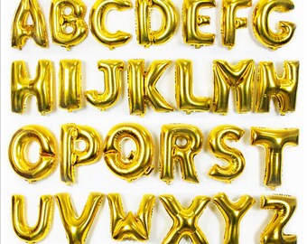 bubble letter balloons